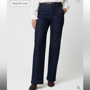 J. Crew Factory Dark Blue Trouser Jeans